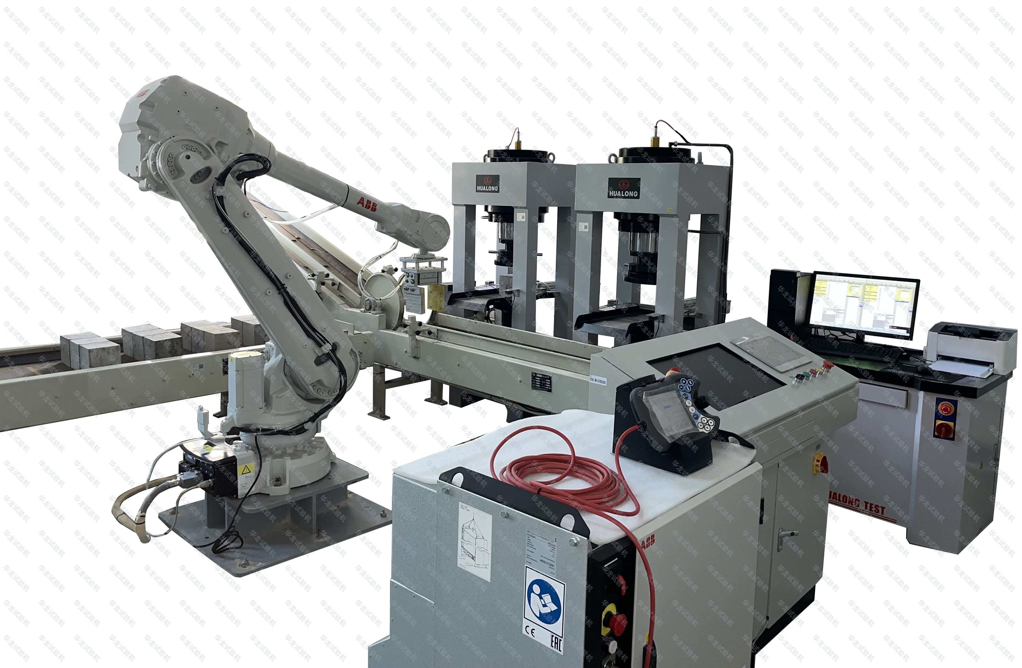 機器人全自動混（hún）凝土壓（yā）力試驗（yàn）機（一拖二）-WHY係列