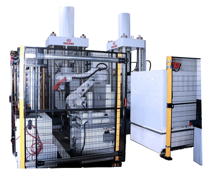 機器人全自動液壓拉伸（shēn）試驗機（中厚板-螺紋鋼-一拖二）-LZW係列